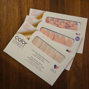 Color Street Blush and Marble Nail Strips